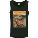 Hipster Scream Painting Mens Vest Tank Top Black