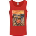 Hipster Scream Painting Mens Vest Tank Top Red
