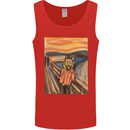 Hipster Scream Painting Mens Vest Tank Top Red