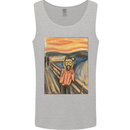 Hipster Scream Painting Mens Vest Tank Top Sports Grey