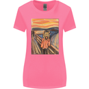 Hipster Scream Painting Womens Wider Cut T-Shirt Azalea