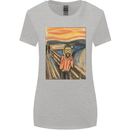 Hipster Scream Painting Womens Wider Cut T-Shirt Sports Grey