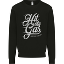 Hit the Gas Motorcycle Biker Car Enthusiast Kids Sweatshirt Jumper Black
