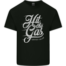 Hit the Gas Motorcycle Biker Car Enthusiast Kids T-Shirt Childrens Black