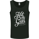 Hit the Gas Motorcycle Biker Car Enthusiast Mens Vest Tank Top Black