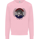 Holland Bodybuilding Flag Gym Training Dutch Kids Sweatshirt Jumper Light Pink