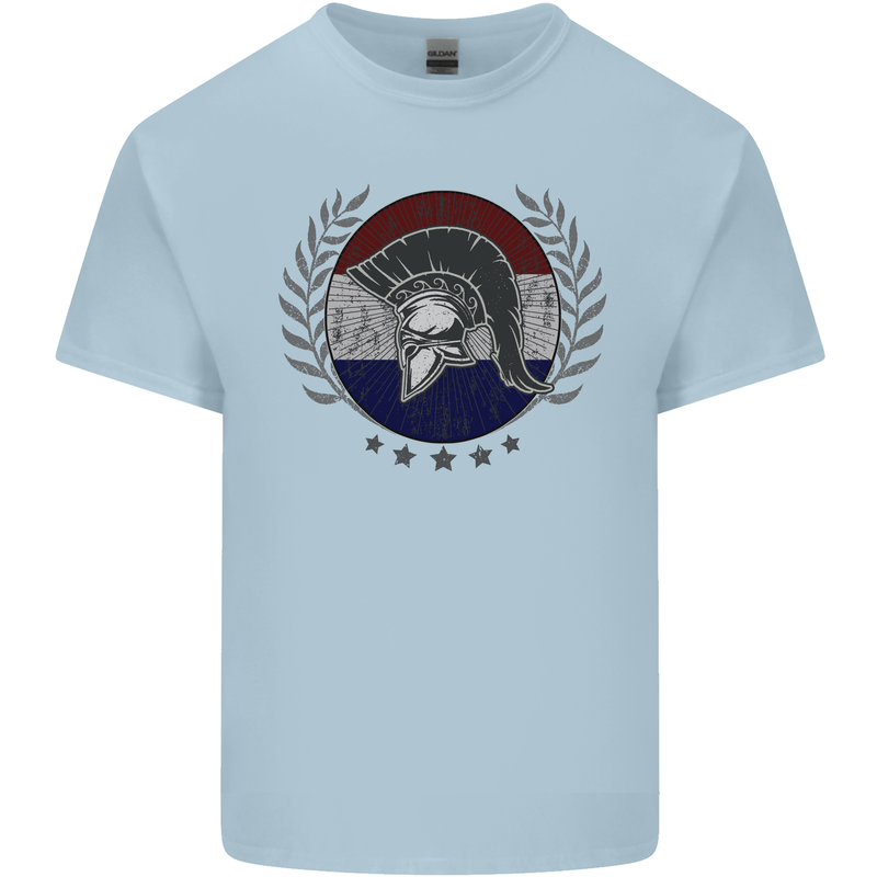 Holland Bodybuilding Flag Gym Training Dutch Kids T-Shirt Childrens Light Blue