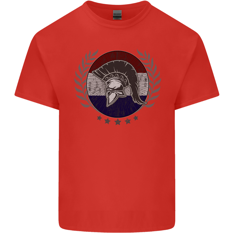 Holland Bodybuilding Flag Gym Training Dutch Kids T-Shirt Childrens Red