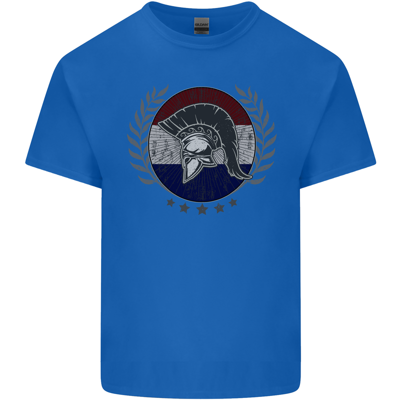 Holland Bodybuilding Flag Gym Training Dutch Kids T-Shirt Childrens Royal Blue