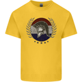 Holland Bodybuilding Flag Gym Training Dutch Kids T-Shirt Childrens Yellow