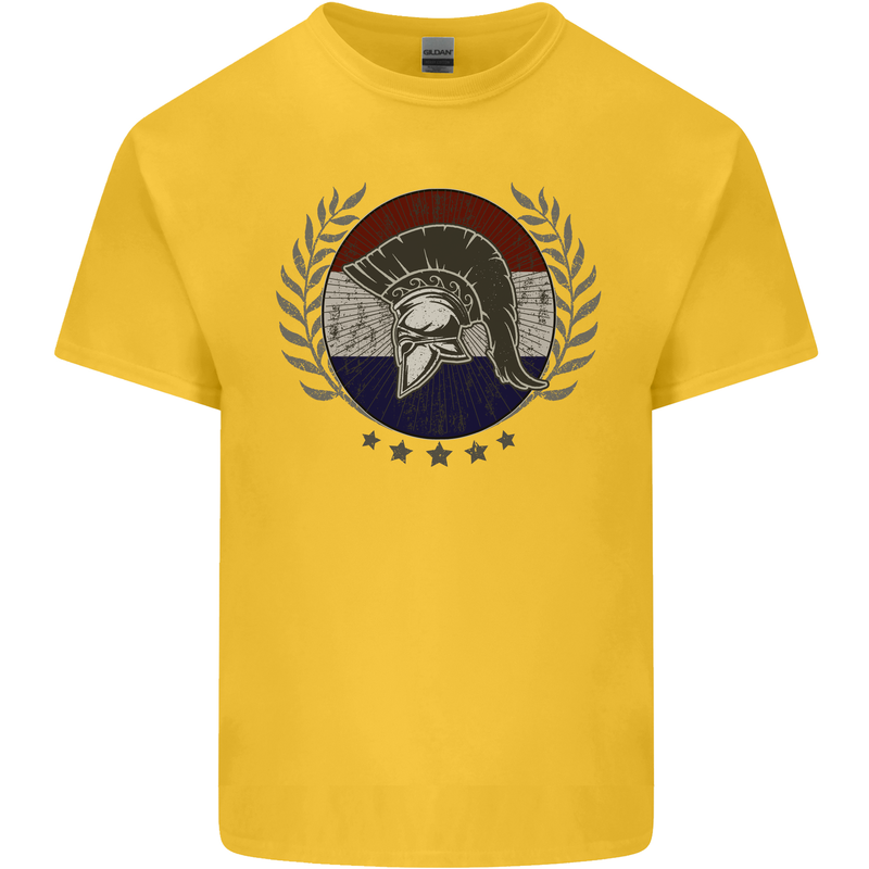 Holland Bodybuilding Flag Gym Training Dutch Kids T-Shirt Childrens Yellow
