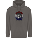 Holland Bodybuilding Flag Gym Training Dutch Mens 80% Cotton Hoodie Charcoal