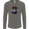 Holland Bodybuilding Flag Gym Training Dutch Mens Long Sleeve T-Shirt Charcoal