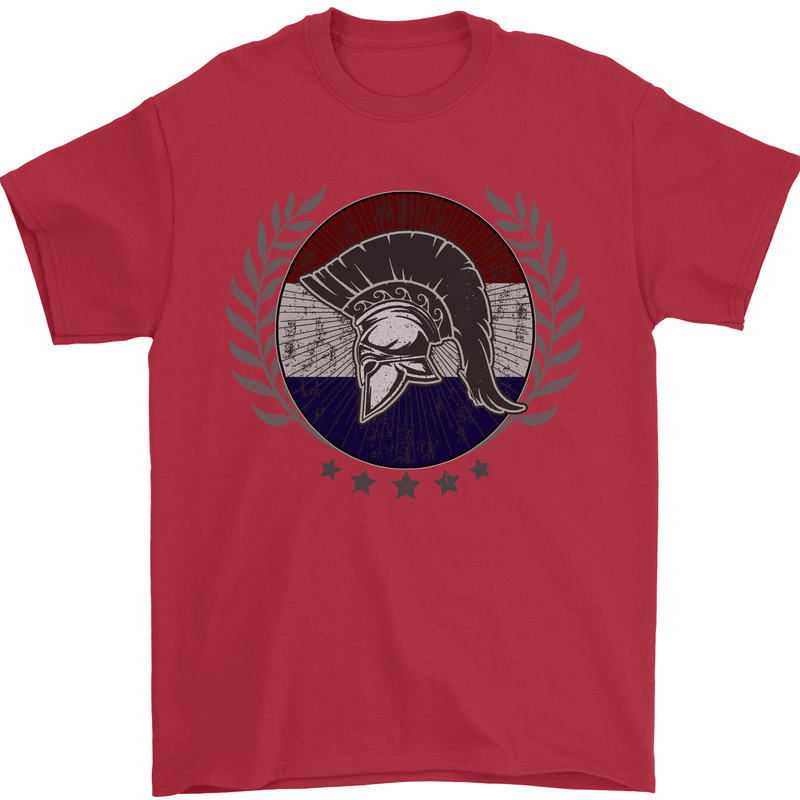 Holland Bodybuilding Flag Gym Training Dutch Mens T-Shirt 100% Cotton Red