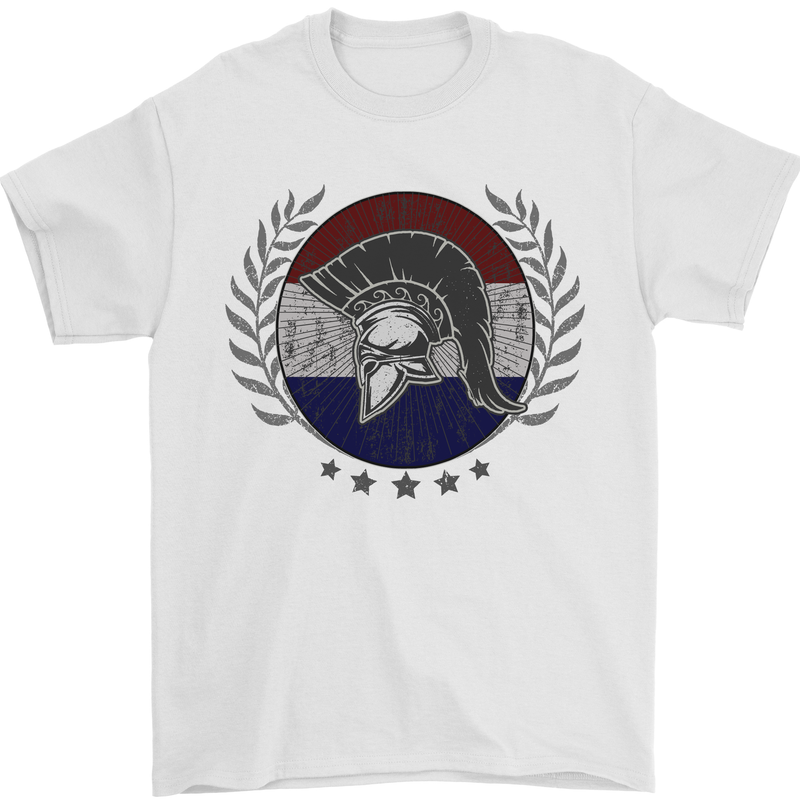 Holland Bodybuilding Flag Gym Training Dutch Mens T-Shirt 100% Cotton White