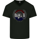 Holland Bodybuilding Flag Gym Training Dutch Mens V-Neck Cotton T-Shirt Black