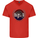 Holland Bodybuilding Flag Gym Training Dutch Mens V-Neck Cotton T-Shirt Red