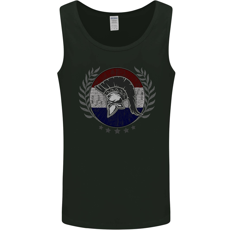 Holland Bodybuilding Flag Gym Training Dutch Mens Vest Tank Top Black