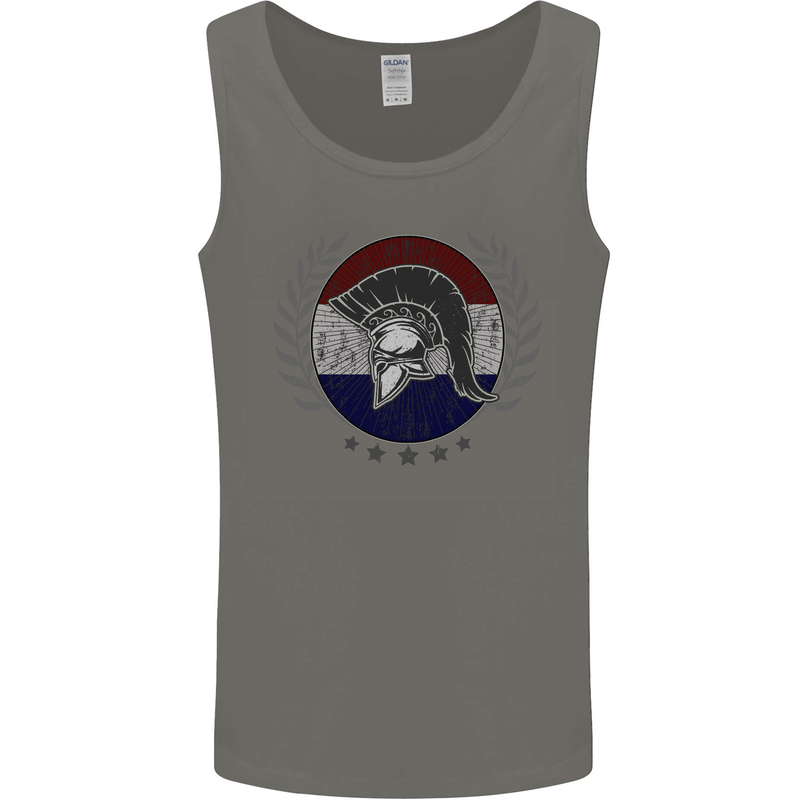Holland Bodybuilding Flag Gym Training Dutch Mens Vest Tank Top Charcoal