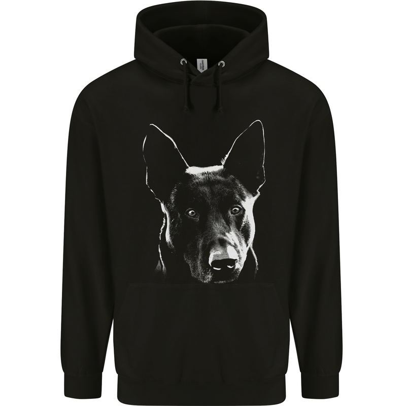 Hollandse Herdershond Dutch Shepherd Dog Childrens Kids Hoodie Black