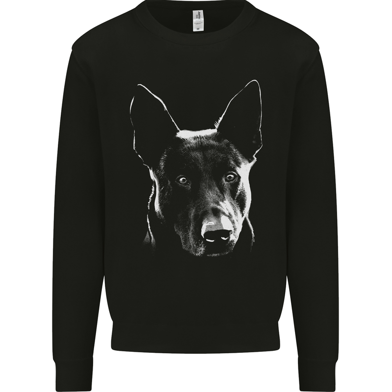 Hollandse Herdershond Dutch Shepherd Dog Mens Sweatshirt Jumper Black