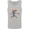 Home Run Vintage Baseball Player Mens Vest Tank Top Sports Grey