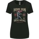 Home Run Vintage Baseball Player Womens Wider Cut T-Shirt Black