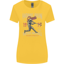 Home Run Vintage Baseball Player Womens Wider Cut T-Shirt Yellow