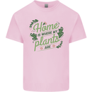 Home is Where My Plants Are Funny Gardening Kids T-Shirt Childrens Light Pink