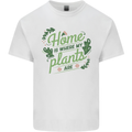 Home is Where My Plants Are Funny Gardening Kids T-Shirt Childrens White