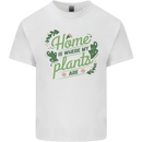Home is Where My Plants Are Funny Gardening Kids T-Shirt Childrens White