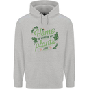 Home is Where My Plants Are Funny Gardening Mens 80% Cotton Hoodie Sports Grey