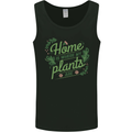 Home is Where My Plants Are Funny Gardening Mens Vest Tank Top Black