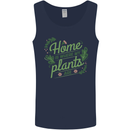 Home is Where My Plants Are Funny Gardening Mens Vest Tank Top Navy Blue