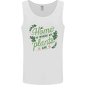 Home is Where My Plants Are Funny Gardening Mens Vest Tank Top White