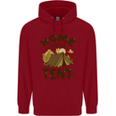 Home is Where My Tent is Funny Camping Childrens Kids Hoodie Red