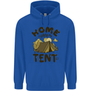 Home is Where My Tent is Funny Camping Childrens Kids Hoodie Royal Blue