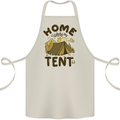 Home is Where My Tent is Funny Camping Cotton Apron 100% Organic Natural