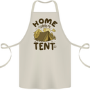 Home is Where My Tent is Funny Camping Cotton Apron 100% Organic Natural