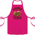 Home is Where My Tent is Funny Camping Cotton Apron 100% Organic Pink