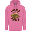 Home is Where My Tent is Funny Camping Mens 80% Cotton Hoodie Azelea