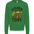 Home is Where My Tent is Funny Camping Mens Sweatshirt Jumper Irish Green
