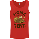 Home is Where My Tent is Funny Camping Mens Vest Tank Top Red