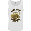 Home is Where My Tent is Funny Camping Mens Vest Tank Top White