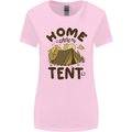 Home is Where My Tent is Funny Camping Womens Wider Cut T-Shirt Light Pink