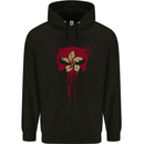 Hong Kong Skull Gym Training Bodybuilding Mens 80% Cotton Hoodie Black