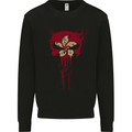 Hong Kong Skull Gym Training Bodybuilding Mens Sweatshirt Jumper Black