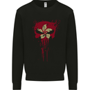 Hong Kong Skull Gym Training Bodybuilding Mens Sweatshirt Jumper Black