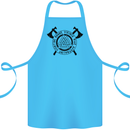 Honor Vikings War Adrenaline Fighting Cotton Apron 100% Organic Turquoise