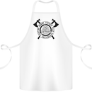 Honor Vikings War Adrenaline Fighting Cotton Apron 100% Organic White